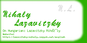 mihaly lazavitzky business card